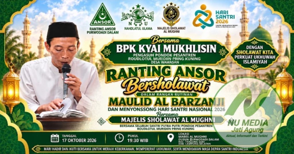 Jelang Hari Santri, Ansor Purwodadi Dalam Bakal Gelar Acara Sholawat